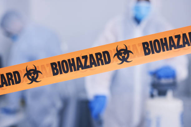 Professional Biohazard Cleanup technician working in Chesterfield, NH